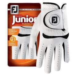FootJoy Junior Glove Left Hand Pearl - Black -FootJoy P 65932EFJJUNIORGLOVELHPEARLBLACK 2 L