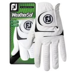 FootJoy Gents WeatherSof Left Hand Golf Glove White -FootJoy P 66245WHITEGENTS 1 L