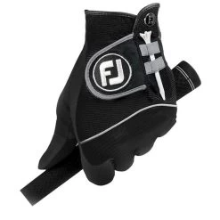 FootJoy RainGrip Gloves Black -FootJoy P 66558FOOTJOYGLOVESBLACKGENTS 4 L