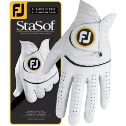 FootJoy Stasof Mens Right Hand Glove Pearl -FootJoy P 66795FJSTASOFMENSRHGLOVEPEARL 4 L