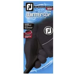 FootJoy Gents Wintersof Golf Gloves (Pair) Black -FootJoy P 66967BLACKGENTS2017B 4 L