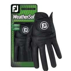 FootJoy Ladies WeatherSof Gloves Left Hand Black -FootJoy P 67949FJGLOVESBLACKLADIESLH 2 L
