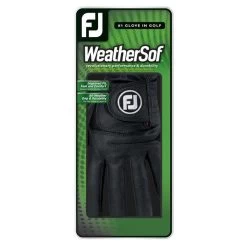 FootJoy Ladies WeatherSof Gloves Left Hand Black -FootJoy P 67949FJGLOVESBLACKLADIESLH 3 L