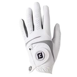 FootJoy Ladies Weathersoft Gloves Left Hand White - Grey