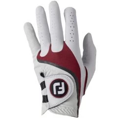 FootJoy Gents Pro FLX Glove Left Hand White - Red