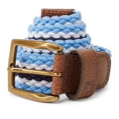 FootJoy FJ Striped Belt True Blue - Navy - White