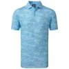 FootJoy Gents Cloud Camo Lisle Polo Shirt True Blue