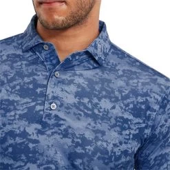 FootJoy Gents Cloud Camo Lisle Polo Shirt Twilight -FootJoy P 80005FOOTJOYSHIRTTWILIGHTGENTS 4 L