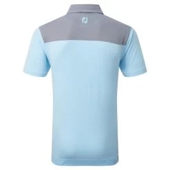 FootJoy Gents End-on-End Block Lisle Polo Shirt White - Blue - Navy -FootJoy P 80029FOOTJOYSHIRTWHITEBLUENAVYGENTS 1 L