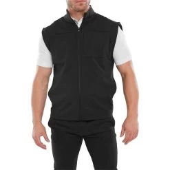 FootJoy Gents Ottoman Knit Vest Black -FootJoy P 80064FOOTJOYVESTBLACKGENTS 2 L