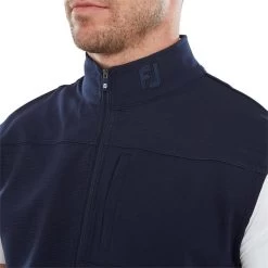 FootJoy Gents Ottoman Knit Vest Navy -FootJoy P 80065FOOTJOYVESTNAVYGENTS 4 L