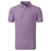 FootJoy Gents Confetti Print Pique Polo Shirt Violet