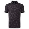 FootJoy Gents Tropic Golf Print Polo Shirt Black Orchid
