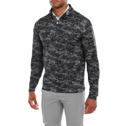 FootJoy Gents Cloud Camo Print Midlayer Black 7 FootJoy Gents Cloud Camo Print Midlayer Black -FootJoy P 80110FOOTJOYMIDLAYERBLACKGENTS 2 L
