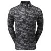 FootJoy Gents Cloud Camo Print Midlayer Black