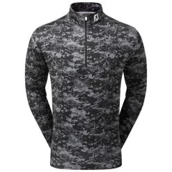 FootJoy Gents Cloud Camo Print Midlayer Black