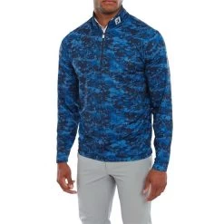 FootJoy Gents Cloud Camo Print Midlayer Navy -FootJoy P 80111FOOTJOYMIDLAYERNAVYGENTS 2 L