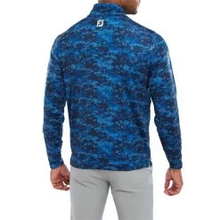 FootJoy Gents Cloud Camo Print Midlayer Navy -FootJoy P 80111FOOTJOYMIDLAYERNAVYGENTS 3 L