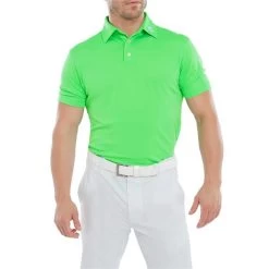 FootJoy Gents Stretch Pique Solid Polo Shirt Green -FootJoy P 80130FOOTJOYSHIRTGREENGENTS 2 L