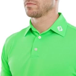FootJoy Gents Stretch Pique Solid Polo Shirt Green -FootJoy P 80130FOOTJOYSHIRTGREENGENTS 4 L