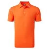 FootJoy Gents Stretch Pique Solid Polo Shirt Orange