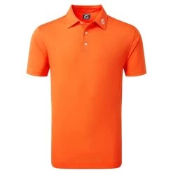 FootJoy Gents Stretch Pique Solid Polo Shirt Orange