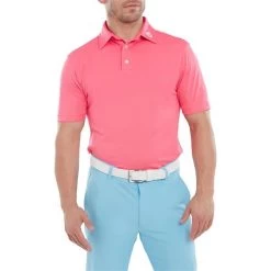 FootJoy Gents Stretch Pique Solid Polo Shirt Watermelon -FootJoy P 80133FOOTJOYSHIRTWATERMELONGENTS 2 L