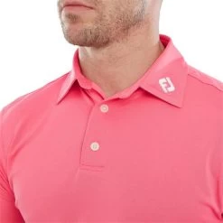 FootJoy Gents Stretch Pique Solid Polo Shirt Watermelon -FootJoy P 80133FOOTJOYSHIRTWATERMELONGENTS 4 L