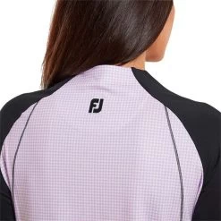 FootJoy Ladies Houndstooth Printed Midlayer Navy Purple - Cloud Houndstooth -FootJoy P 80206FOOTJOYMIDLAYERNAVYPURPLECLOUDLADIES 4 L