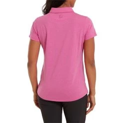 FootJoy Ladies Heather Self-Collar Lisle Polo Shirt Hot Pink 8 FootJoy Ladies Heather Self-Collar Lisle Polo Shirt Hot Pink -FootJoy P 80238FOOTJOYSHIRTHOTPINKLADIES 3 L
