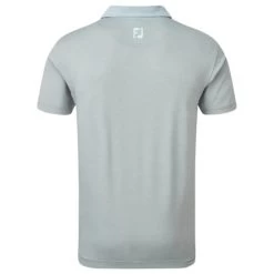 FootJoy Gents Heather Pinstripe Shirt White - Grey -FootJoy P 84389FJGENTSHEATHERPINSTRIPESHIRTWHITEGREY 1 L