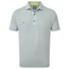 FootJoy Gents Heather Pinstripe Shirt White - Grey