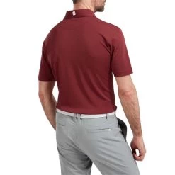 FootJoy Gents Stretch Pique Solid Polo Shirt Maroon -FootJoy P 84456FOOTJOYSHIRTMAROONGENTS 3 L