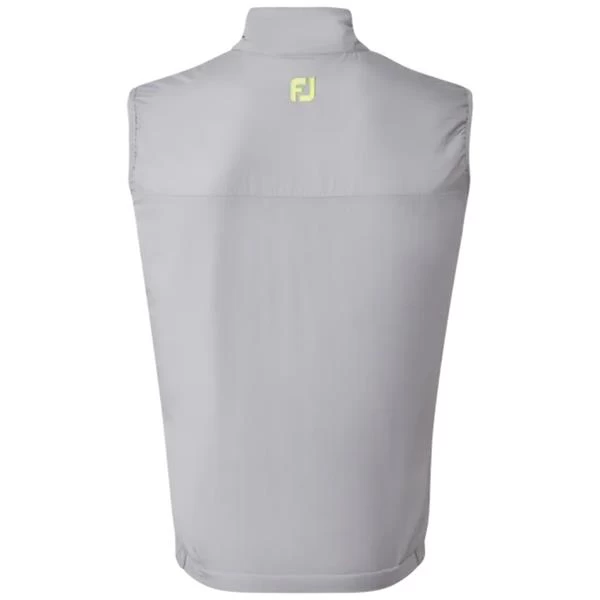 FootJoy Gents Lightweight Thermal Vest Grey - Lime 2 FootJoy Gents Lightweight Thermal Vest Grey - Lime - Image 2