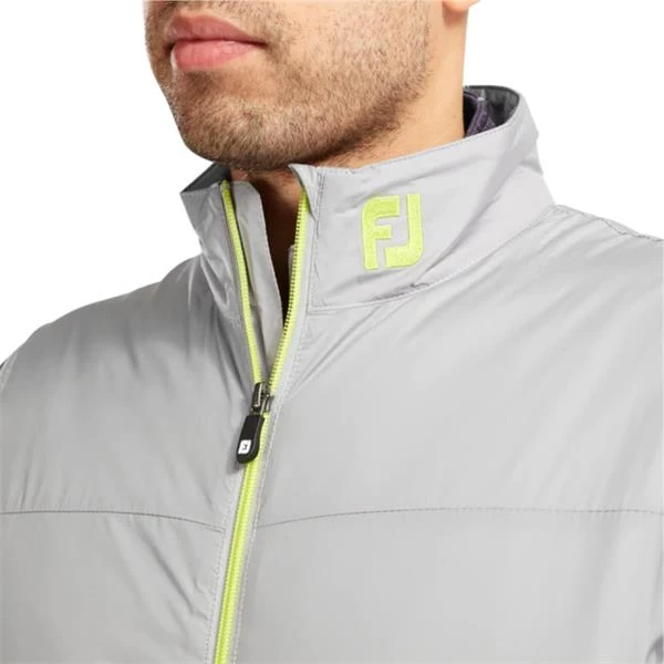FootJoy Gents Lightweight Thermal Vest Grey - Lime 3 FootJoy Gents Lightweight Thermal Vest Grey - Lime - Image 3