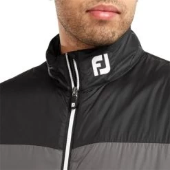 FootJoy Gents Lightweight Thermal Vest Black - Coal -FootJoy P 84495FJGENTSLWTHERMALVESTBLACKCOAL 2 L