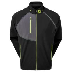 FootJoy Gents Hydro Tour Waterproof Jacket Black - Charcoal - Lime