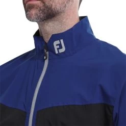 FootJoy Gents HydroLite Waterproof Jacket Royal - Black - Silver -FootJoy P 87977FJGENTSHYDROLITEJACKETROYALBLACKSILVER 4 L
