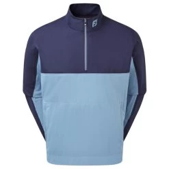 FootJoy Gents HydroKnit Waterproof Half Zip Navy - Denim
