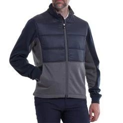 FootJoy Gents Hybrid Insulated Jacket Navy - Charcoal -FootJoy P 87984FJGENTSHYBRIDINSULATEDJKTNAVYCHARCOAL 2 L