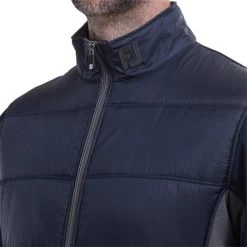 FootJoy Gents Hybrid Insulated Jacket Navy - Charcoal -FootJoy P 87984FJGENTSHYBRIDINSULATEDJKTNAVYCHARCOAL 4 L