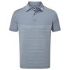 FootJoy Gents Engineered Heather Stripe Lisle Shirt Graphite