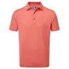 FootJoy Gents Slub Yarn Solid Shirt Coral
