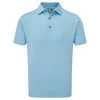 FootJoy Gents Slub Yarn Solid Shirt Blue