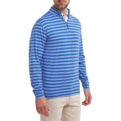 FootJoy Gents Peached Jersey Chill-Out Royal -FootJoy P 88405FJGENTSPEACHEDJERSEYCHILLOUTROYAL 2 L