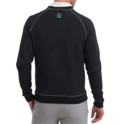 FootJoy Gents French Terry Crew Neck Sweater Navy -FootJoy P 88406FOOTJOYSWEATERHEATHERNAVYGENTS 3 L