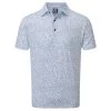 FootJoy Gents Granite Print Lisle Shirt White