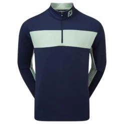 FootJoy Gents Engineered Chest Stripe Chill-Out Navy - Sage