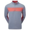 FootJoy Gents Engineered Chest Stripe Chill-Out Graphite - Coral
