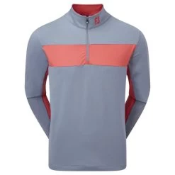 FootJoy Gents Engineered Chest Stripe Chill-Out Graphite - Coral